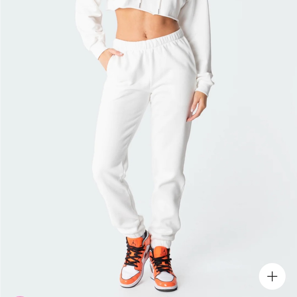 Edikted White Joggers